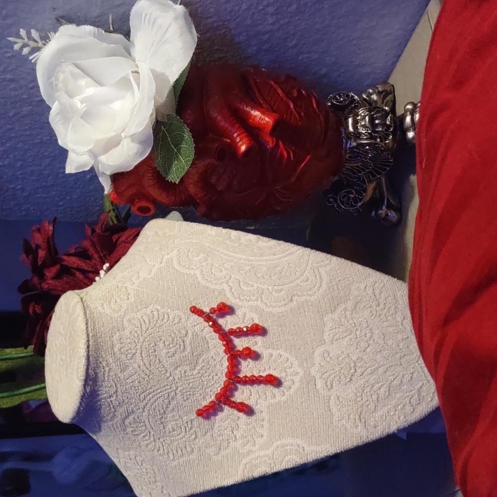 Halloween blood drip choker necklace